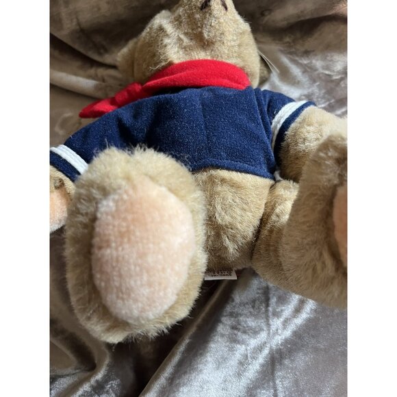 VTG Bialosky & Friends Gund 6" Plush Teddy Bear Sailor Scarf Stuffed Tags 1982 - Picture 7 of 16